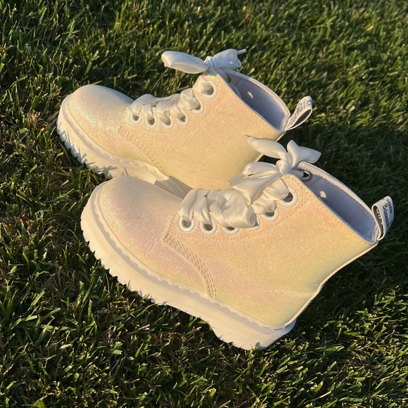 Dr. Martens Shoes Doc Marten Molly Glitter Platform Boots Poshmark
